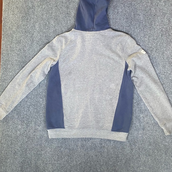 Abercrombie & Fitch Navy and Gray Sweatshirt hooded logo size 13/14 - Picture 6 of 6